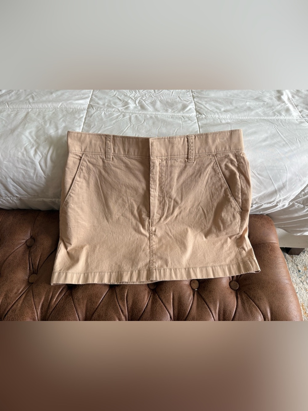 Abercrombie & Fitch Beige/Tan Chino Skirt